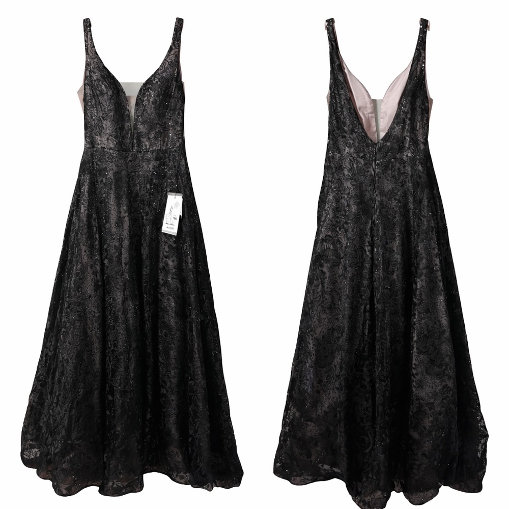 Alyce Paris Rosewood and Black Gown